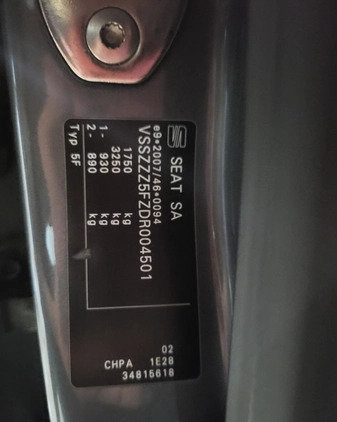 Seat Leon cena 37900 przebieg: 225000, rok produkcji 2012 z Warszawa małe 407